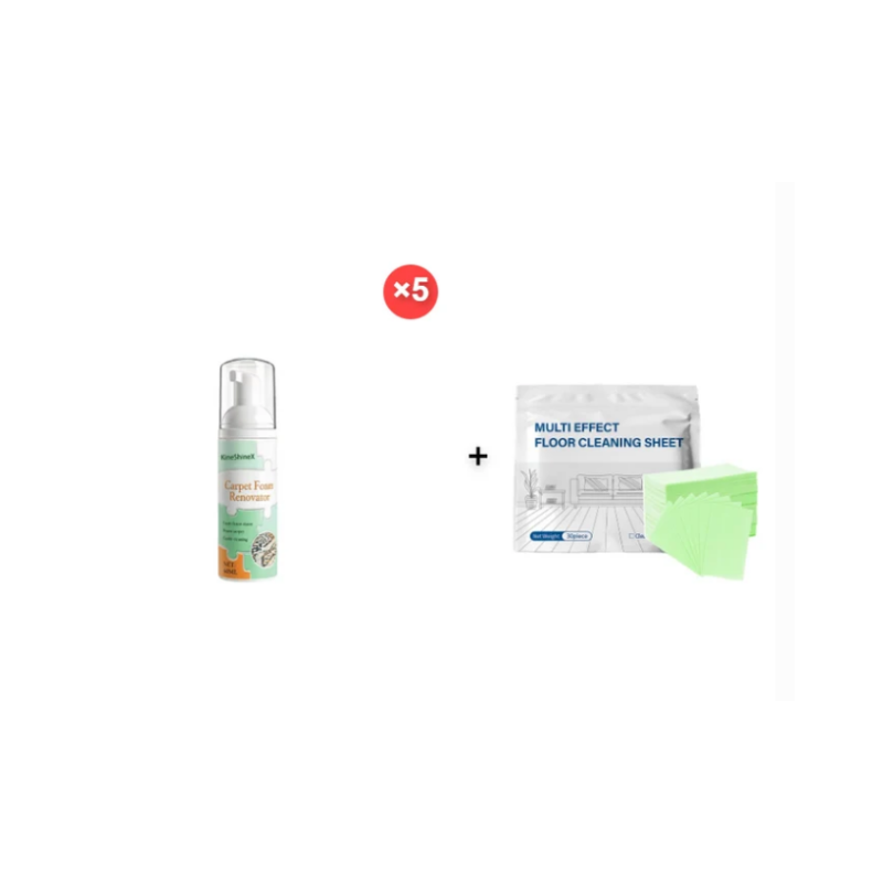 🔥Limited Time Promotion 50% OFF🔥Waterless Carpet Foam Stain Remover with Towel