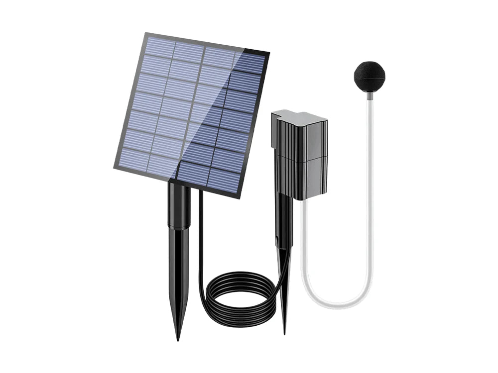🥳 HOT SALE 2026 🥳 💞Solar Fish Pond Aerator with Air Pump for Ponds Outdoor
