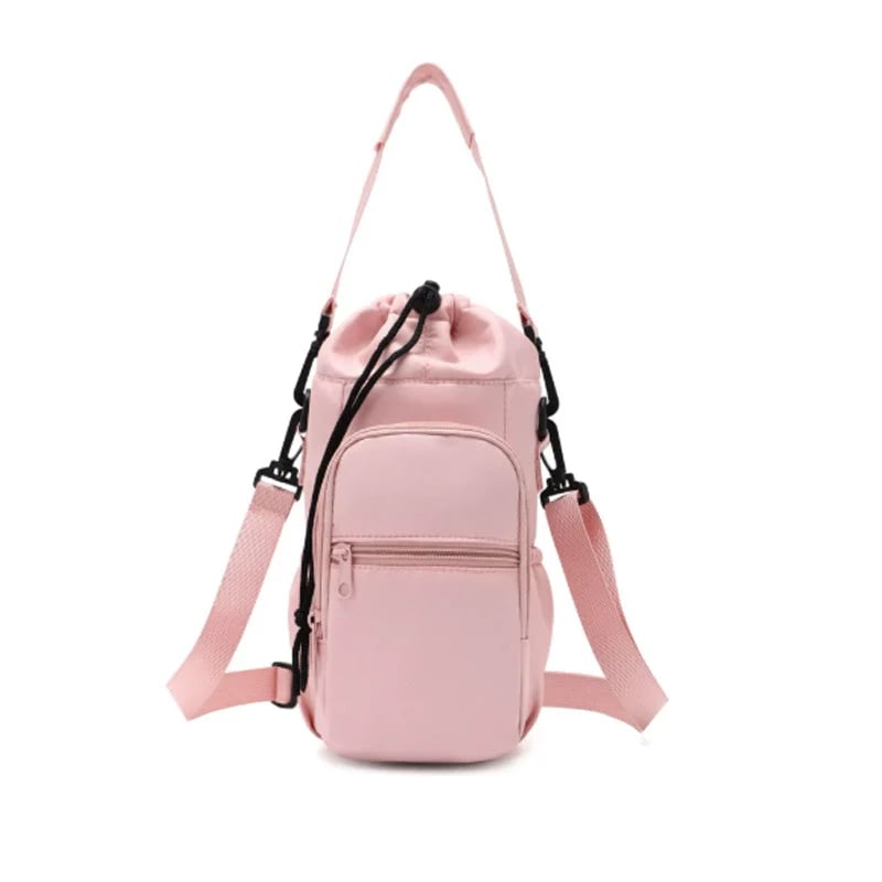 Water Bottle Carrier Bag with Phone Pockets