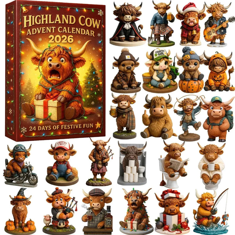 ๐ฎ 2026 Cartoon Highland Cow Advent Calendar
