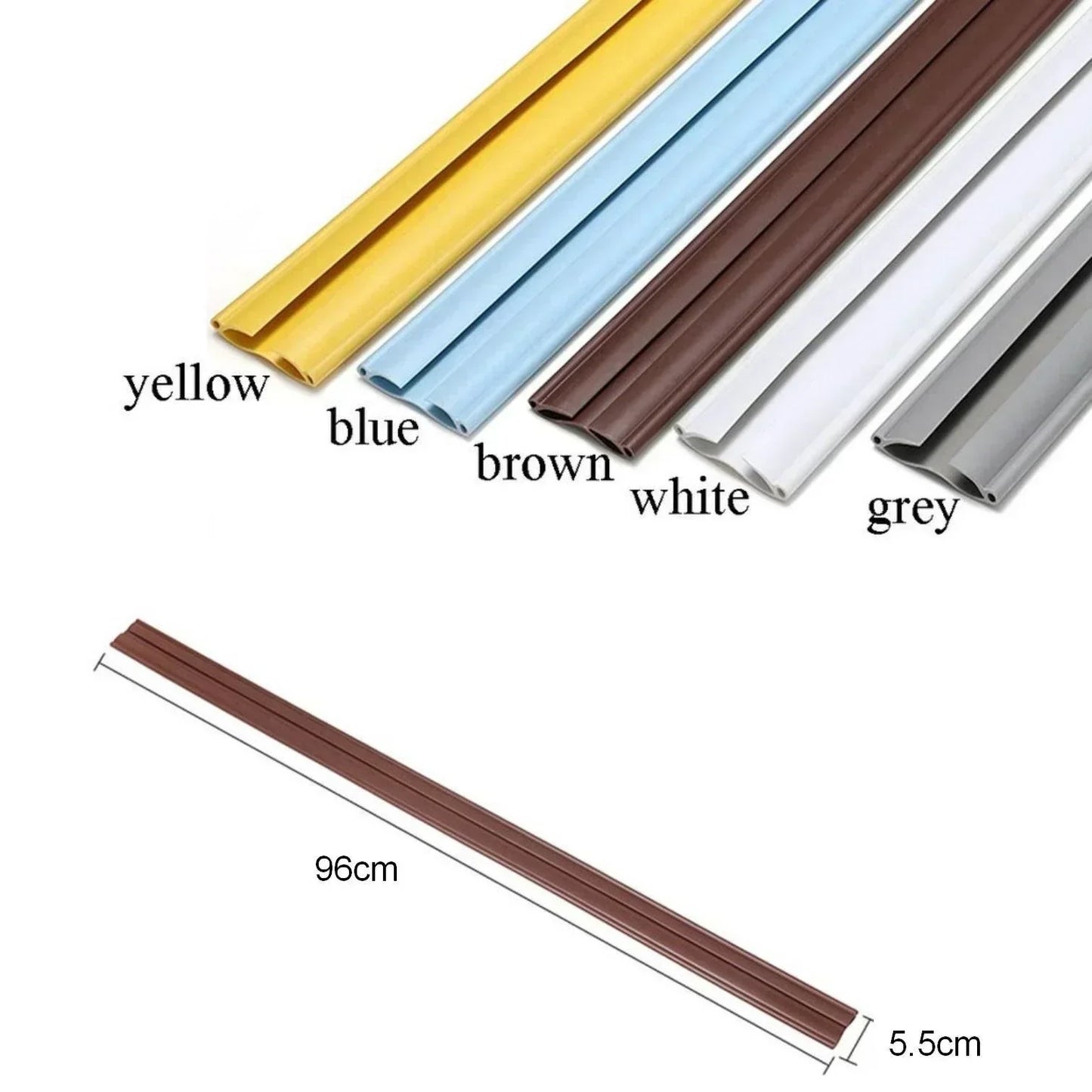 ❄️Summerfresh -50%!🚪 Sliding door bottom seal – 96 cm, cut to size, made of PVC