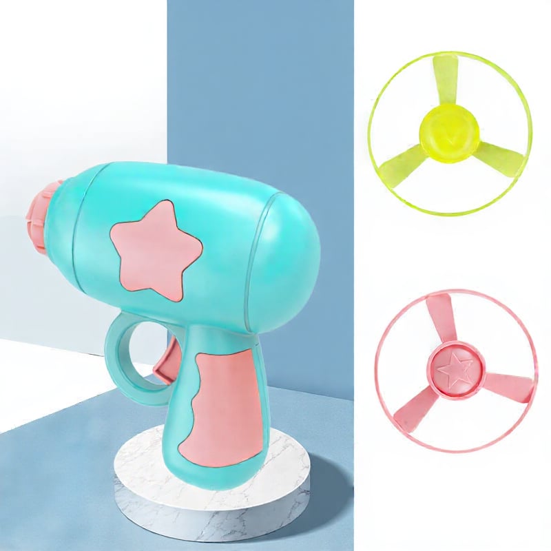๐6 Pcs Cat Fetch Toy Set Launcher Gun