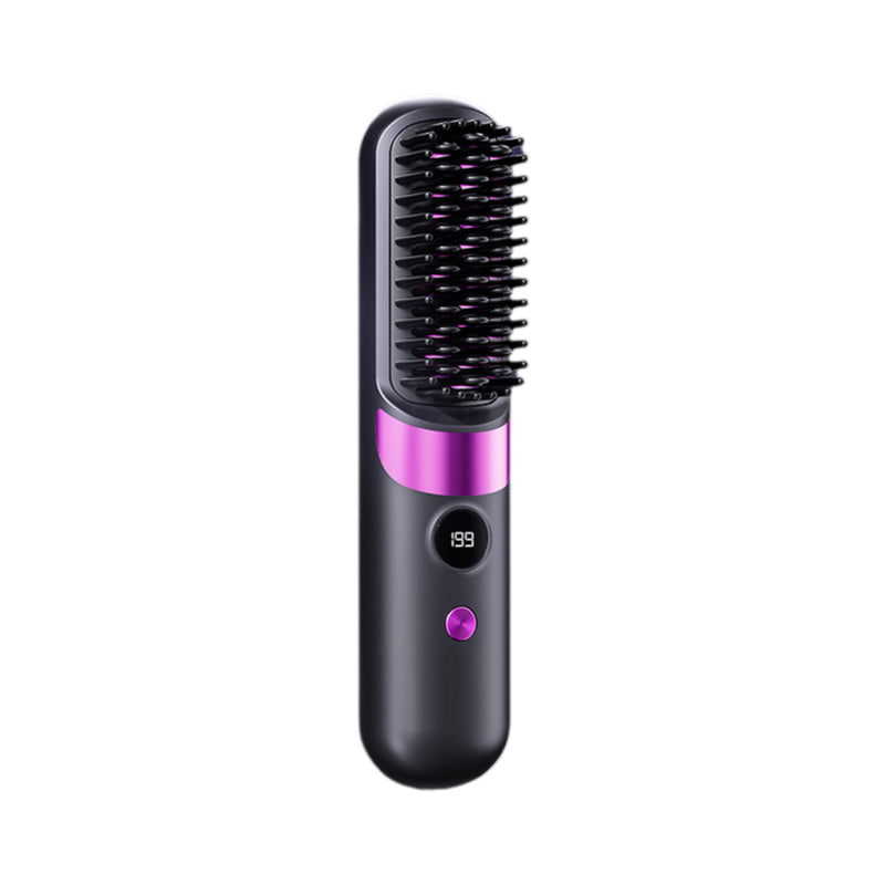 🔥HOT SALE 50% OFF💇♀️🔥 3-in-1 Cordless Hair Straightening Brush – Straighten, Curl & Detangle – USB-C Rechargeable with 4 Heat Settings – Perfect Hair Anywhere! ✨