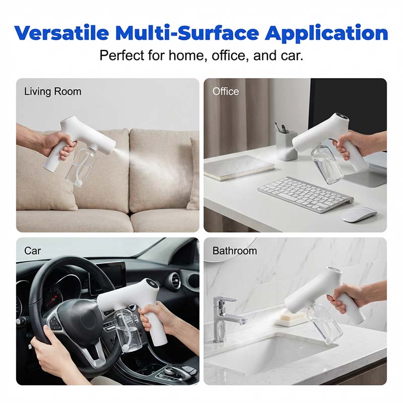 🦠 57% OFF NOW! 🚫 Cordless Nano Atomizer – Touchless Disinfecting, Blue Light – For Home, Office & Car 🏠