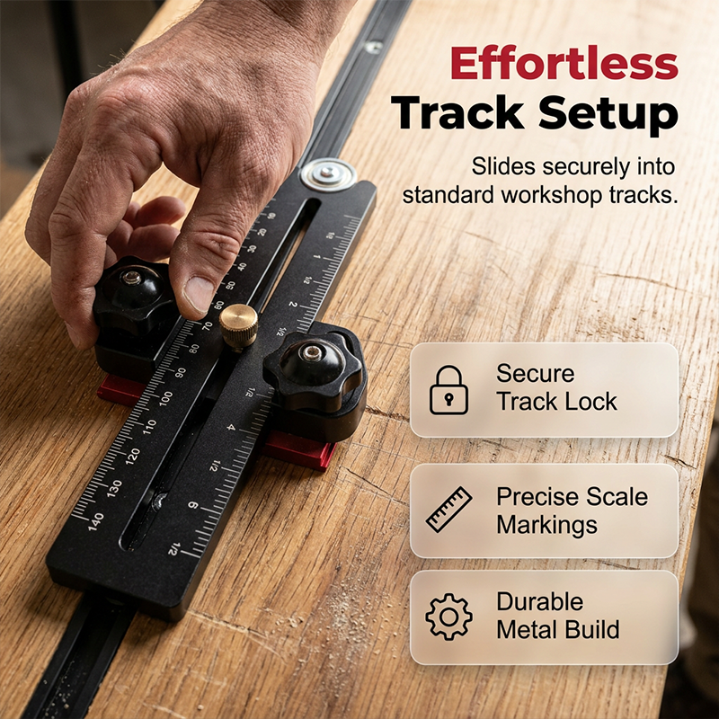 📢📢40% OFF!! ⏰Precision Black Portable Table Saw Stop