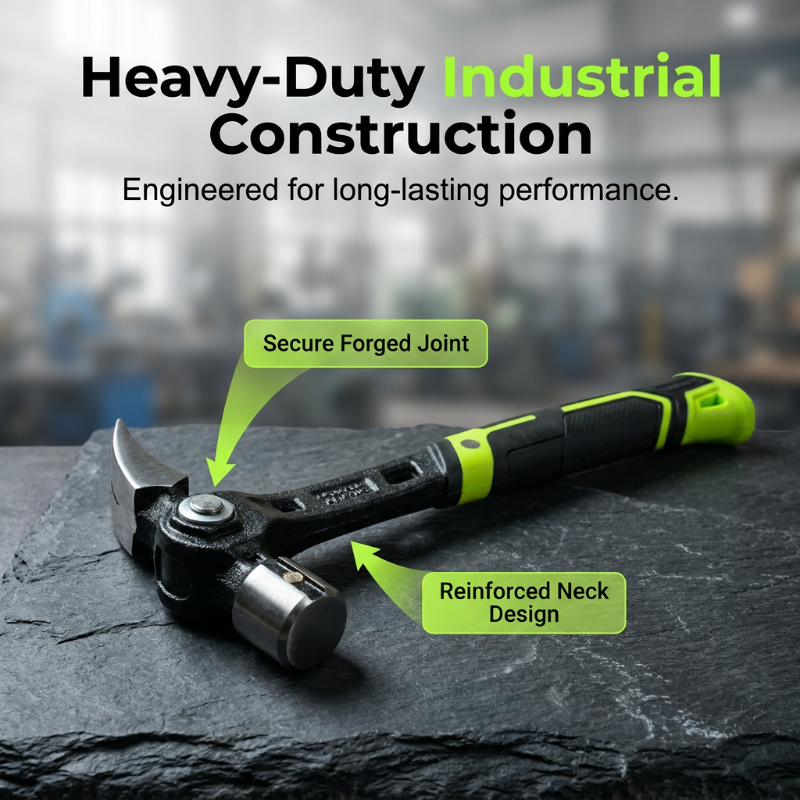 Industrial-Grade Multifunctional Claw Hammer
