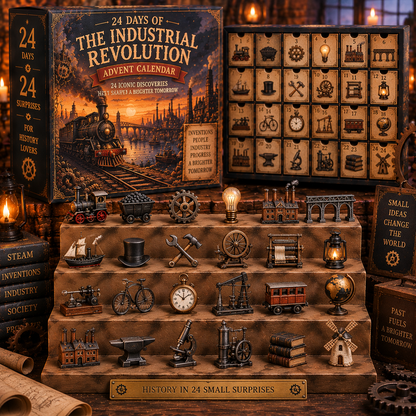 CHRISTMAS KICKOFF 49% OFF - 2026 Days of The Industrial Revolution Blind Box - 24-Day Festive Countdown, Industrial Revolution Themed Collectible Miniatures Blind Box - Gift For History Lovers