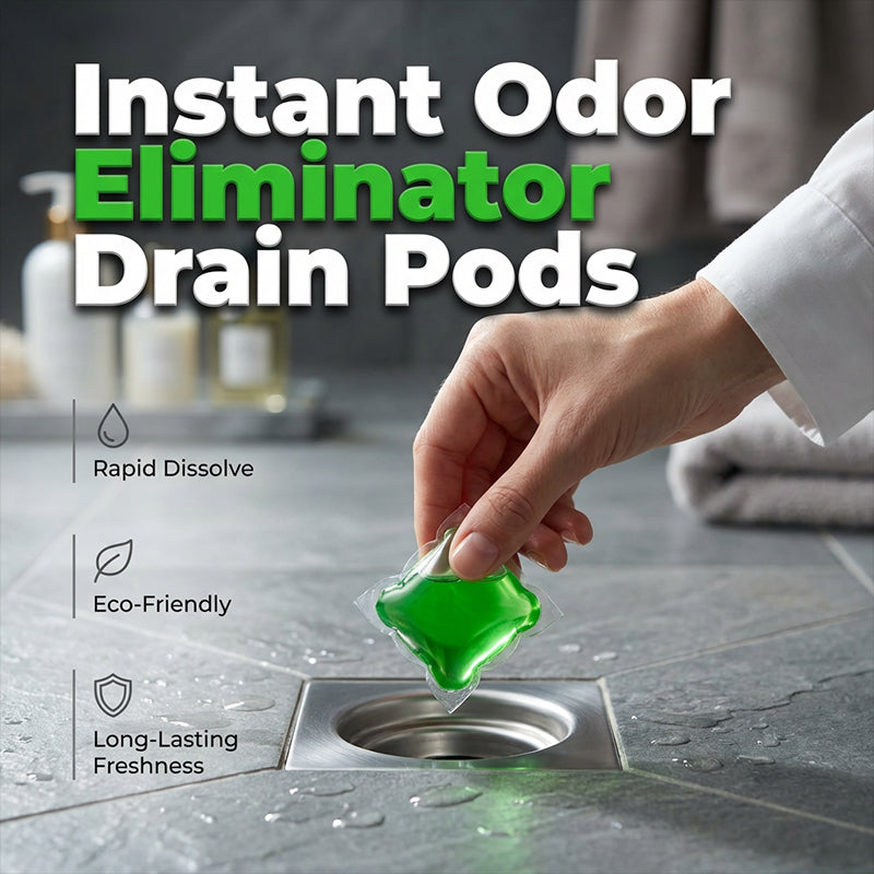 🥳2026 HOT SALE🥳💞50K+ SOLD!｜Drain Deodorizer Pods – Bio‑enzyme formula neutralizes smells at the source. Instant fresh scent, no harsh chemicals. Say goodbye to embarrassing odours. 🚰✅