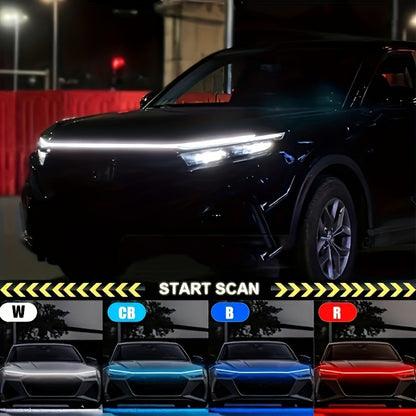 🔥🚗Dynamic Scan HoodBeam Kit- 48% OFF! Light up your hood with hypnotic smooth scanning effects! ✨🚗