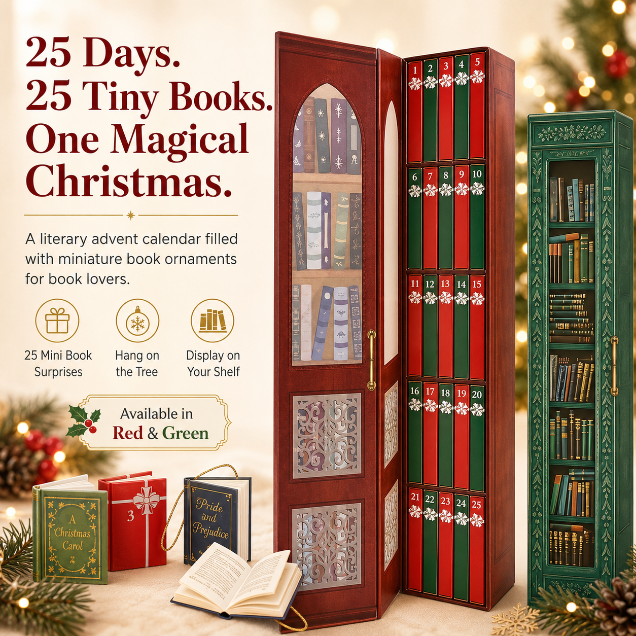 📚 25-Day Mini Book Advent Calendar – A Book Lover's Christmas Countdown