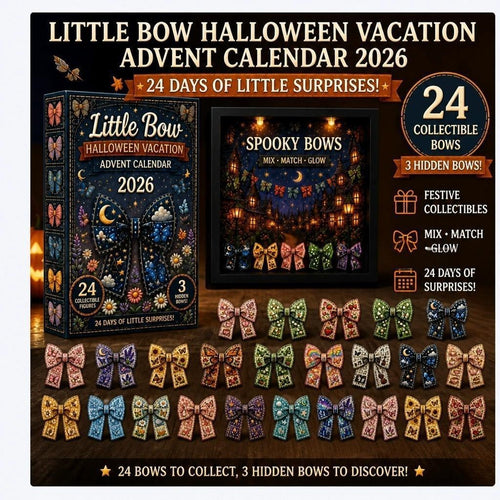 HALLOWEEN KICKOFF: 48% OFF – 2026 Little Bow Halloween Advent Calendar – 24 Days of Magical Bow Surprises, Spooky Acrylic Ornaments Blind Box