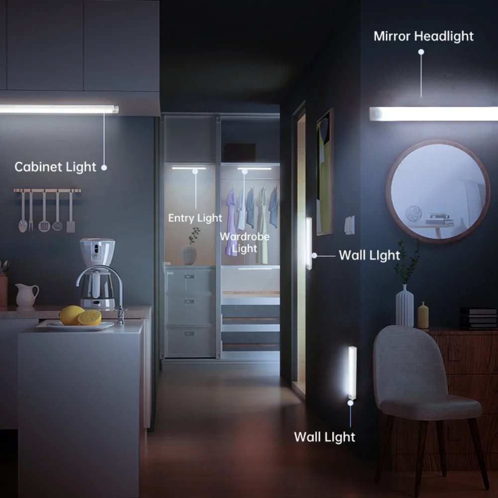 🔥Only $8.99 Last Day Promotion!💡 Punch-free Smart Sensor Magnetic Rechargeable LED Lights