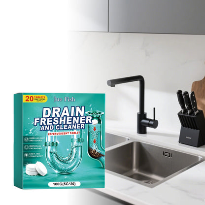 🔥Buy More Save More❤️Powerful Cleaning Effervescent Tablets for Pipe, Fast Dissolve Hair Grease Clogs