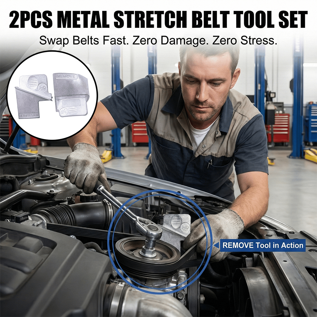 Metal Stretch Belt Remover Installer Tool Set