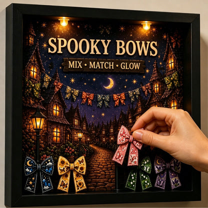 HALLOWEEN KICKOFF: 48% OFF – 2026 Little Bow Halloween Advent Calendar – 24 Days of Magical Bow Surprises, Spooky Acrylic Ornaments Blind Box