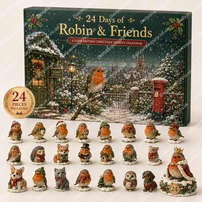 🎄🐦 24 Days of Robin & Friends Acrylic Advent Calendar✨🎁