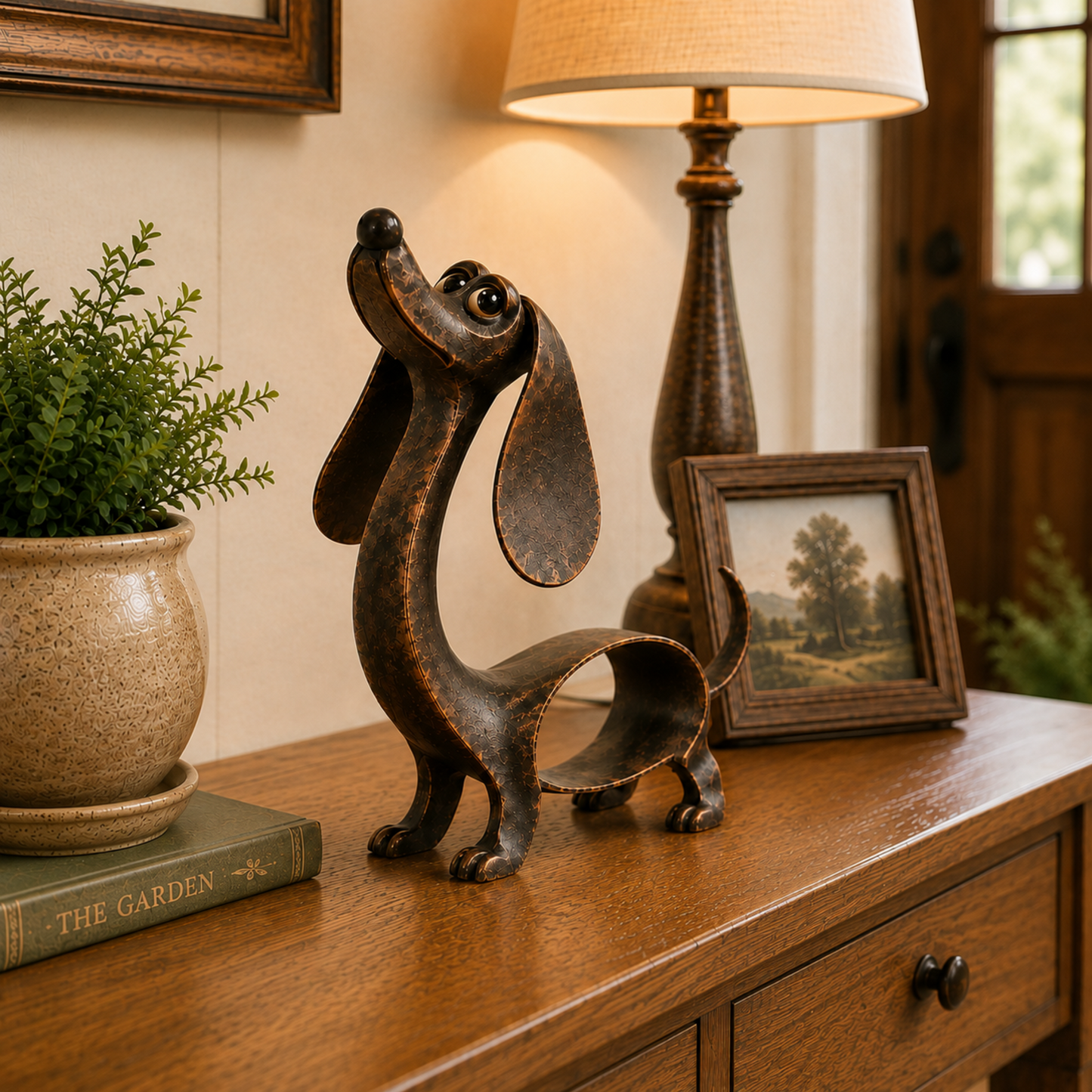 🐾Whimsical Dachshund Sculpture – Charming Dog Decor & Gift for Dachshund Lovers🐶
