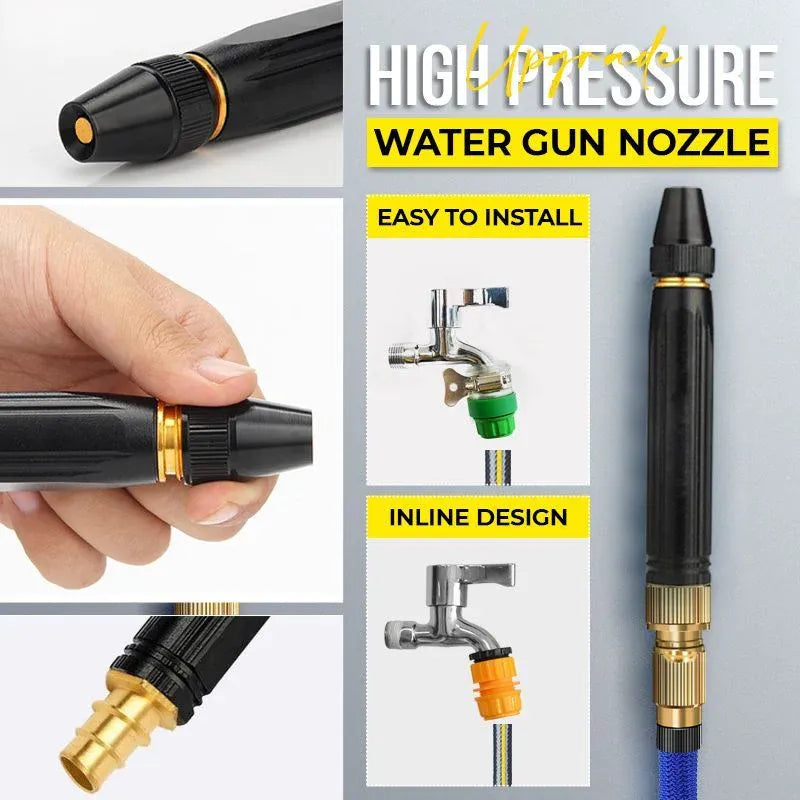 🔥50K+ SOLD!🛡️🚿 Heavy Duty Adjustable Twist Hose Nozzle Jet Sweeper Nozzle