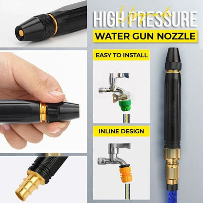 🔥50K+ SOLD!🛡️🚿 Heavy Duty Adjustable Twist Hose Nozzle Jet Sweeper Nozzle