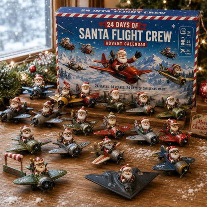 CHRISTMAS KICKOFF: 48% OFF – 2026 Santa Flight Crew Advent Calendar – 24 Days of High-Flying Christmas Adventures, Collectible Miniatures Blind Box