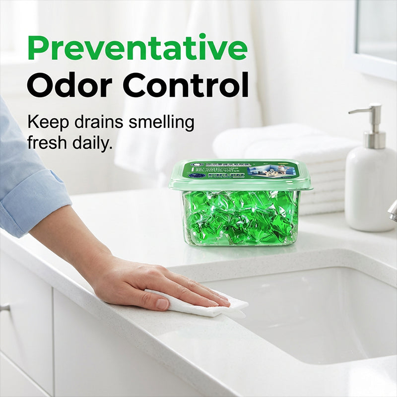 🥳2026 HOT SALE🥳💞50K+ SOLD!｜Drain Deodorizer Pods – Bio‑enzyme formula neutralizes smells at the source. Instant fresh scent, no harsh chemicals. Say goodbye to embarrassing odours. 🚰✅