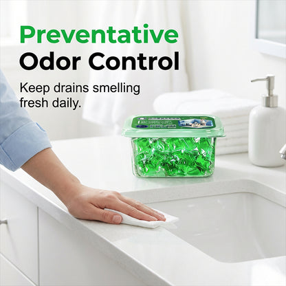 🥳2026 HOT SALE🥳💞50K+ SOLD!｜Drain Deodorizer Pods – Bio‑enzyme formula neutralizes smells at the source. Instant fresh scent, no harsh chemicals. Say goodbye to embarrassing odours. 🚰✅