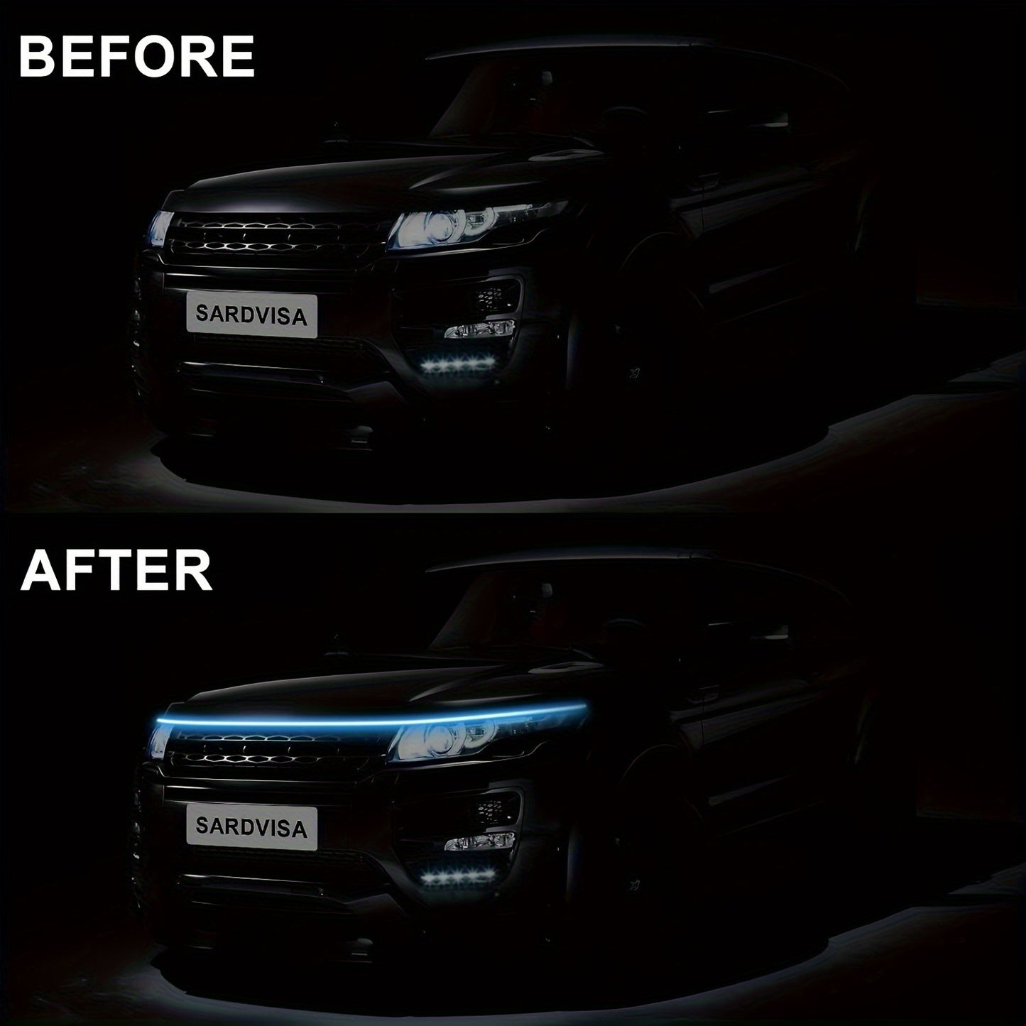 🔥🚗Dynamic Scan HoodBeam Kit- 48% OFF! Light up your hood with hypnotic smooth scanning effects! ✨🚗