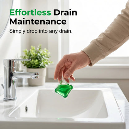 🥳2026 HOT SALE🥳💞50K+ SOLD!｜Drain Deodorizer Pods – Bio‑enzyme formula neutralizes smells at the source. Instant fresh scent, no harsh chemicals. Say goodbye to embarrassing odours. 🚰✅