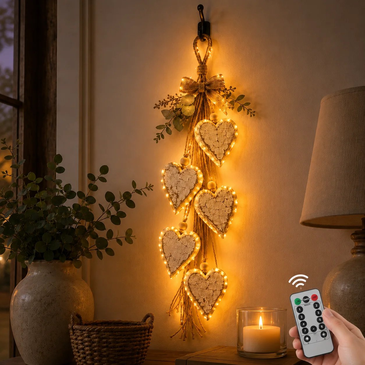 🔥HOT SALE🔥🍂🤎Hanging Heart Wall Decor