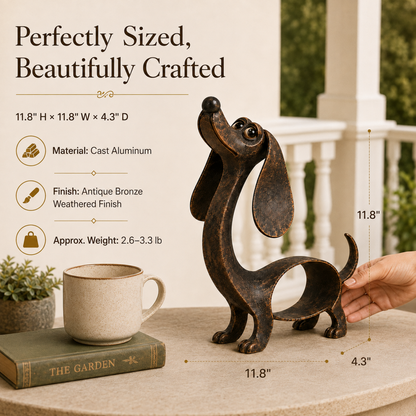 🐾Whimsical Dachshund Sculpture – Charming Dog Decor & Gift for Dachshund Lovers🐶