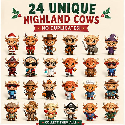2026 Highland Cow Advent Calendar