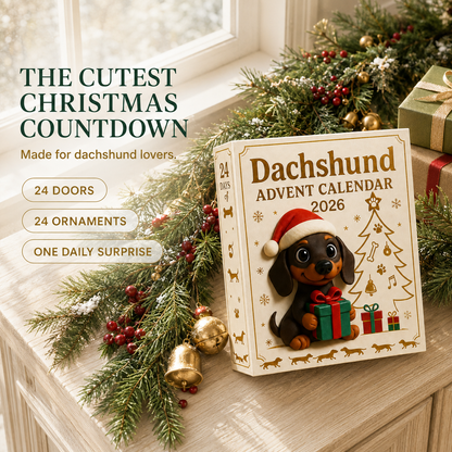 🔥LAST DAY 45% OFF-🐾Christmas Dachshund Advent Calendar