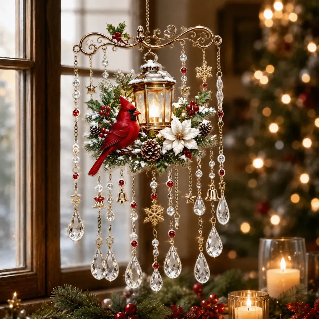🔥Last Day 49% OFF - Handmade Christmas Stained Glass Window Hanging