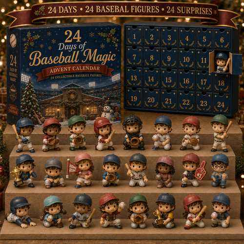 CHRISTMAS KICKOFF 49% OFF - 2026 Baseball Magic Blind Box - 24‑Day Festive Countdown, Baseball Figures Blind Box - Gift For Baseball Fans