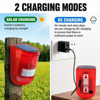 🎉🛡️ 50% OFF NOW! ☀️ Solar Ultrasonic Animal Scarer – 110° PIR sensor, detects up to 8m – Keeps gardens safe from pests & wildlife 🌿
