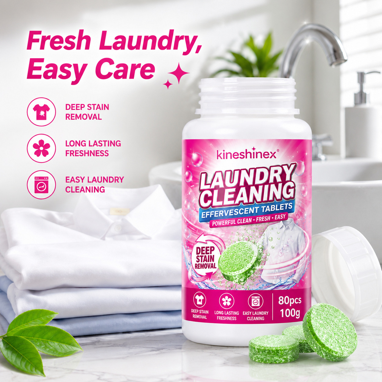 Laundry Cleaning Effervescent Tablets