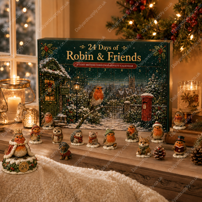 🎄🐦 24 Days of Robin & Friends Acrylic Advent Calendar✨🎁