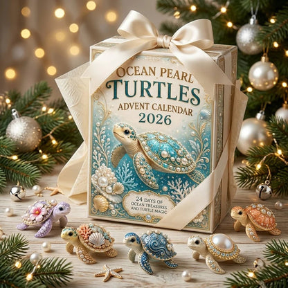 🏆Limited Time Sale 49% OFF🎁🐢 Ocean Pearl Turtles Advent Calendar 2026