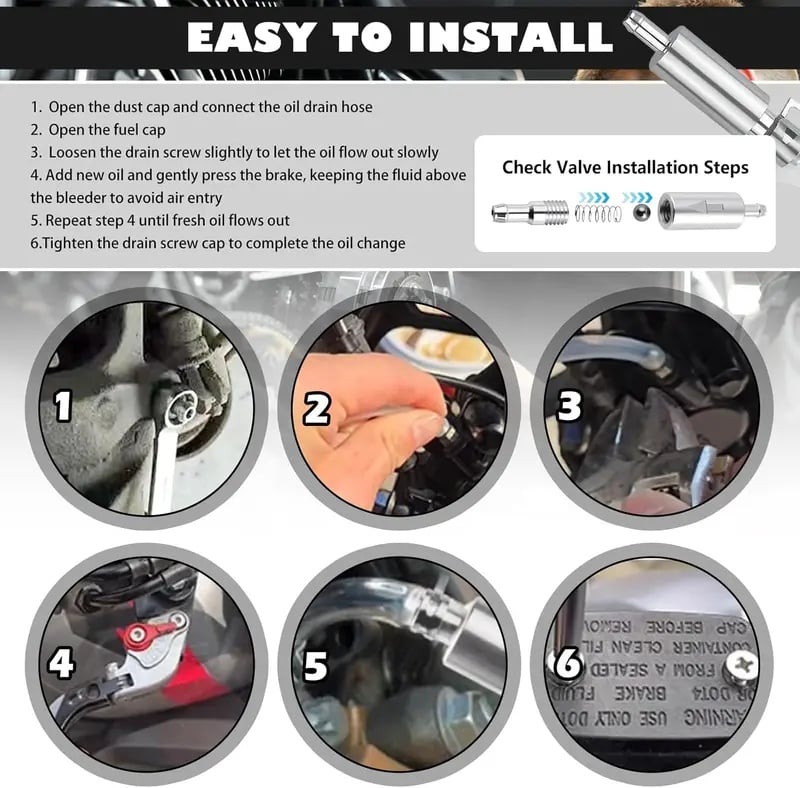 Car Brake Bleeder Hose Kit