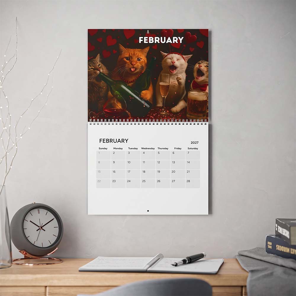 🍺🐱 2027 Drunk Cats Calendar
