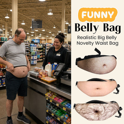 Funny Belly Bag – Realistic Big Belly Novelty Waist Bag