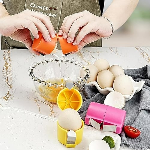 Last Day 50% OFF🥚Efficient Egg Cracking Tool, Handy Egg Separator