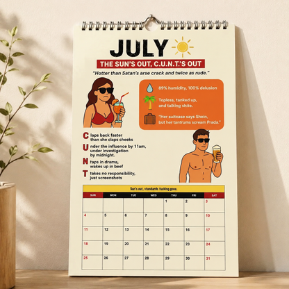 🔥The C.U.N.T. 2027 Wall Calendar – 12 Months of Pure Unfiltered Chaos