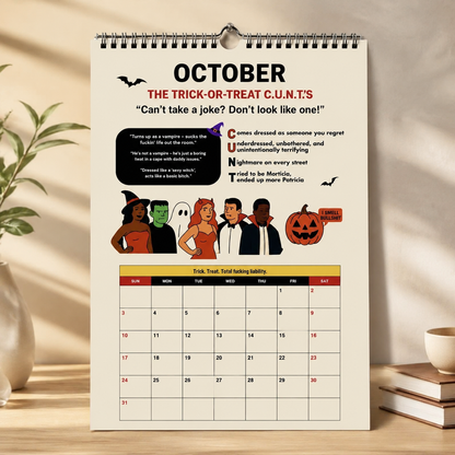 🔥The C.U.N.T. 2027 Wall Calendar – 12 Months of Pure Unfiltered Chaos