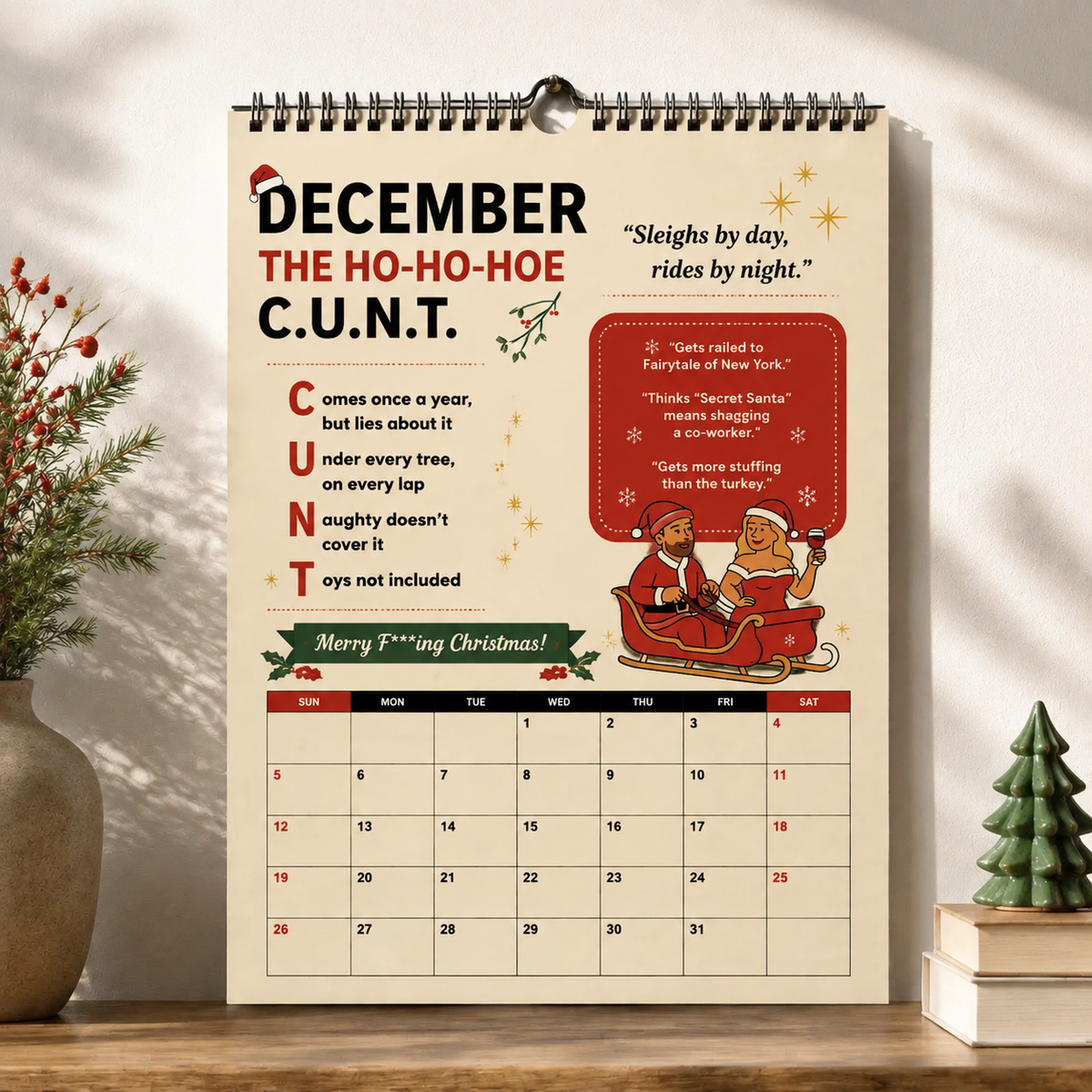 🔥The C.U.N.T. 2027 Wall Calendar – 12 Months of Pure Unfiltered Chaos