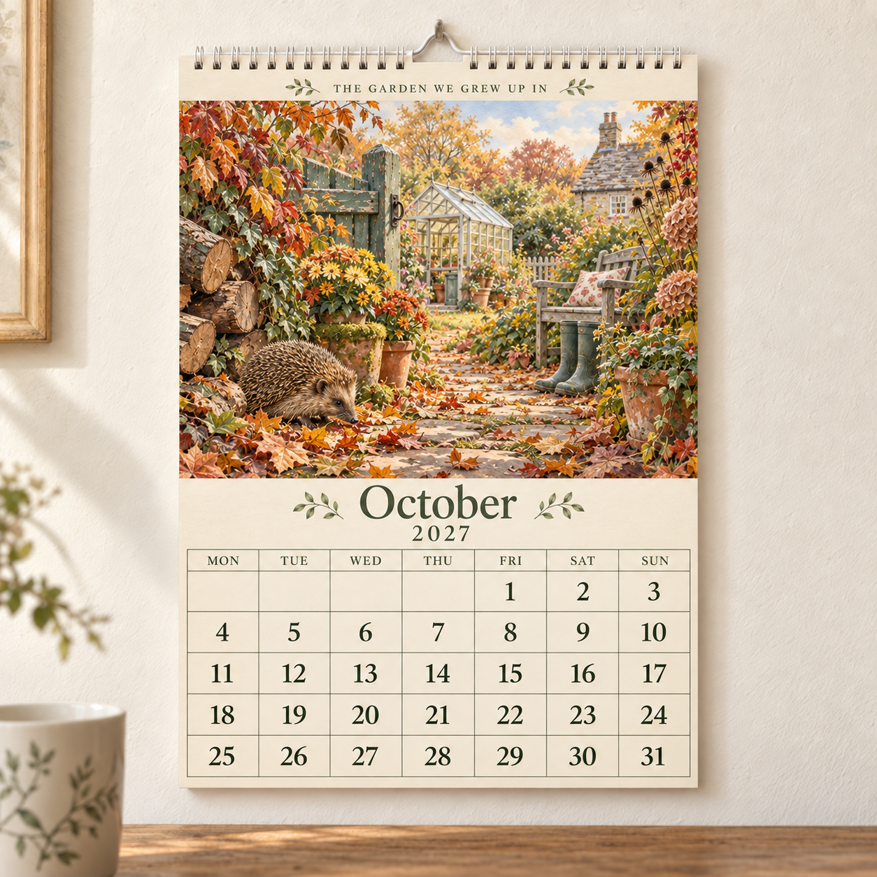 The Garden We Grew Up In – 2027 British Garden Wall Calendar