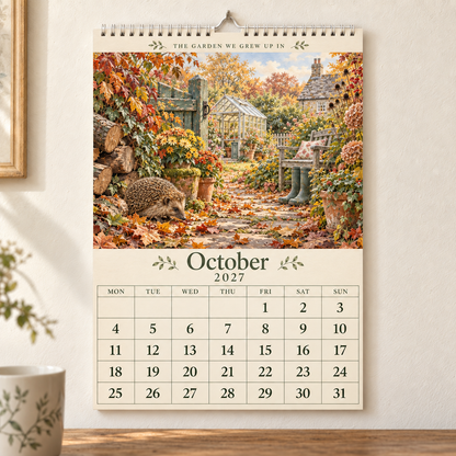 The Garden We Grew Up In – 2027 British Garden Wall Calendar