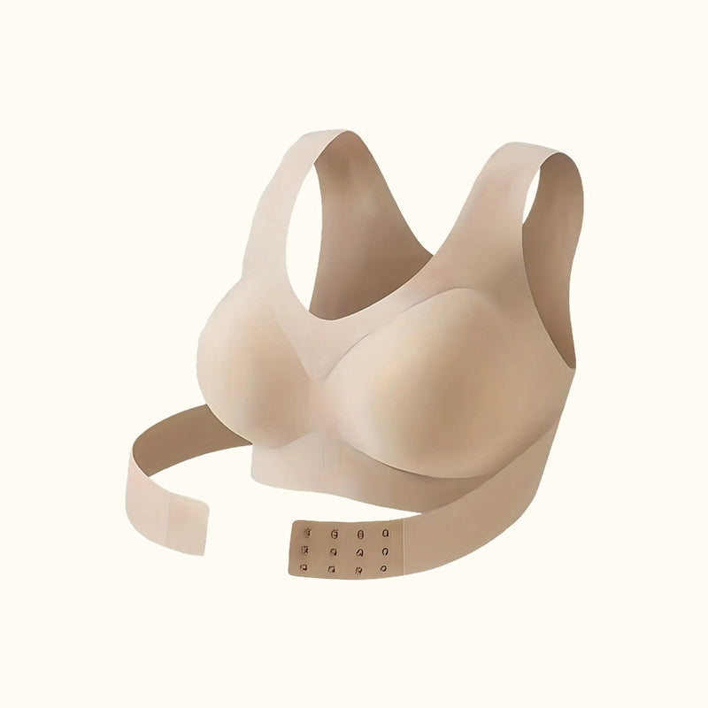 🧘 Dames sportbeha voor houdingcorrectie, gladde rug, draadloos met voorste sluiting ✨