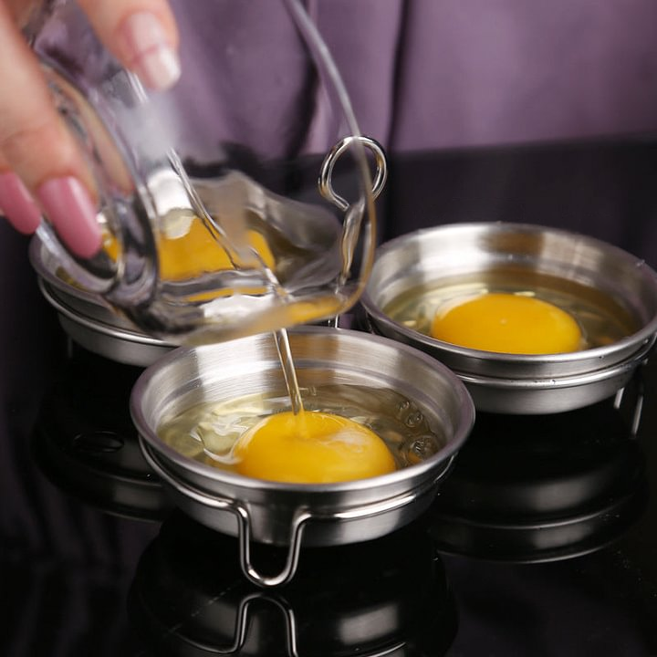 🎁 HOT SALE 49% OFF! 🥚 304 Stainless Steel Egg Cooker – Premium Food-Grade, Sturdy Mold Frame & Easy Unmolding ✨