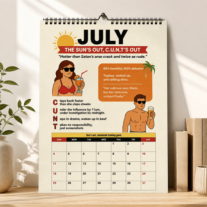 🔥The C.U.N.T. 2027 Wall Calendar – 12 Months of Pure Unfiltered Chaos